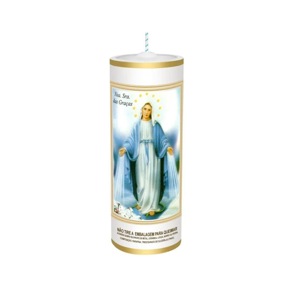 Vela Branca Nossa Senhora das Graças SANTA CRUZ 320g