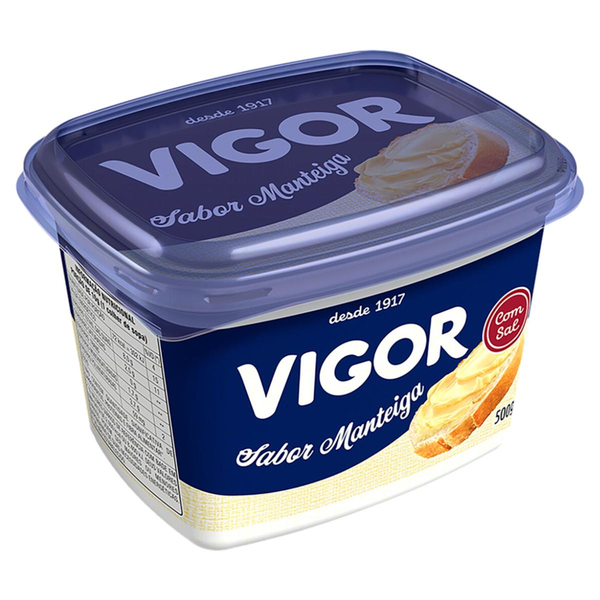 Margarina Manteiga Cremosa com Sal Vigor Pote 500g