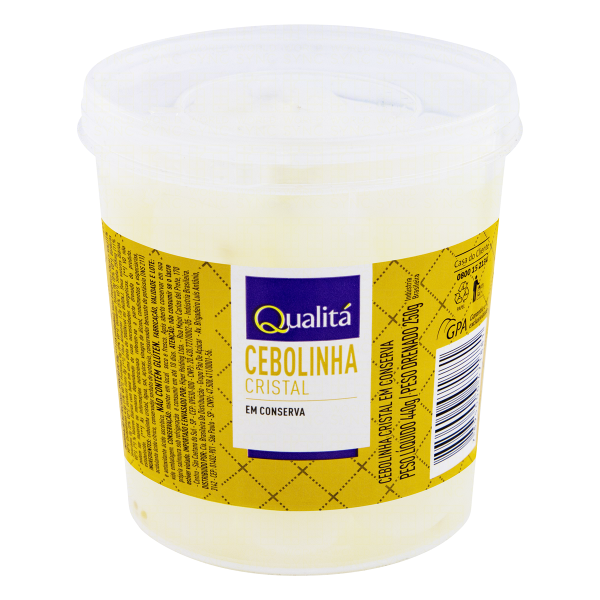 Cebolinha Cristal em Conserva QUALITÁ 250g