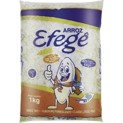 Arroz Efegê Parboilizado Tipo 1 1kg