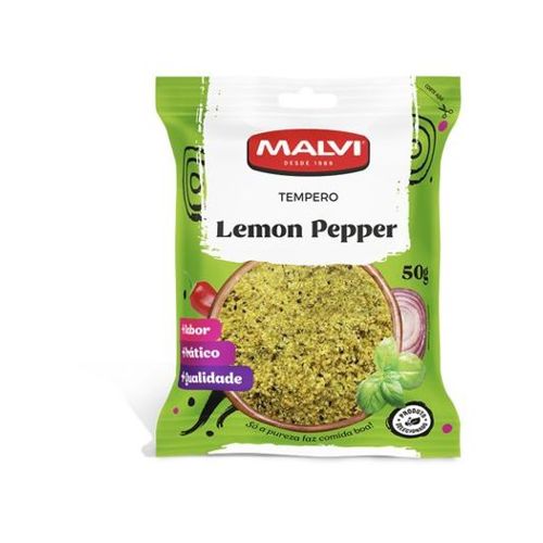 Tempero Malvi Lemon Pepper 50g