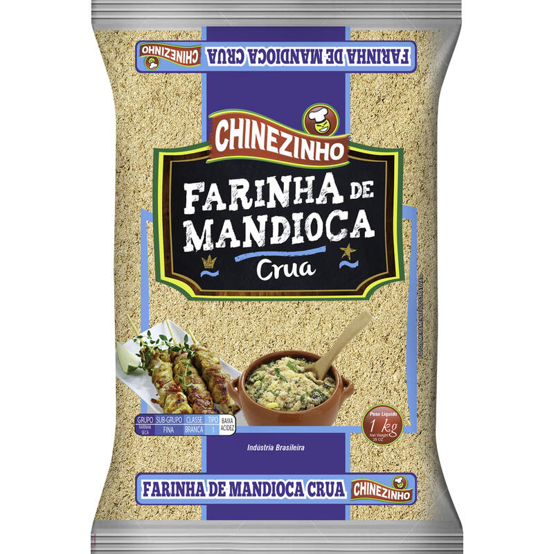 Farinha de Mandioca Chinezinho Crua 1kg