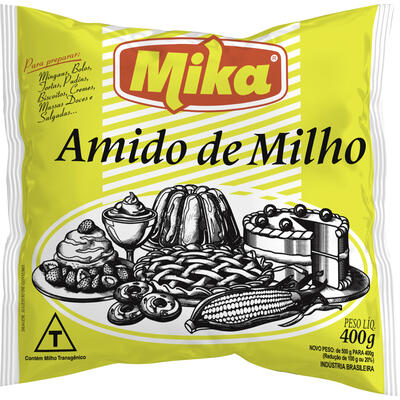 Amido de Milho Mika 400g