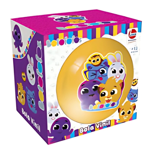 Brinquedo Lider Bola De Vinil Na Cx Bolofofos Amarela