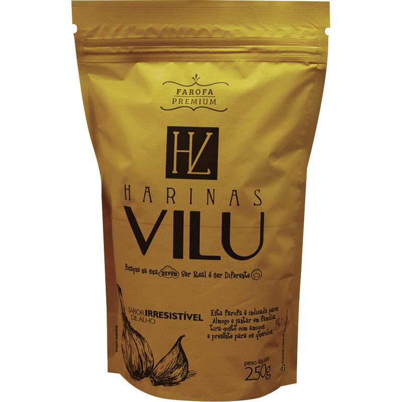 Farofa de Mandioca Harinas Vilu Alho 250g
