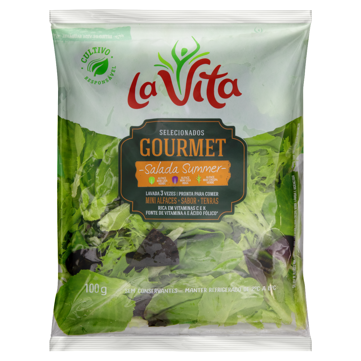 Salada Baby Summer Sinal Verde La Vita 100g