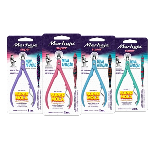 Alicate De Cutícula Merheje Inox Com Pinça Basic