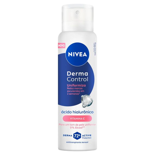 Desodorante NIVEA Derma Control Feminino Uniformiza Aerosol 150ml