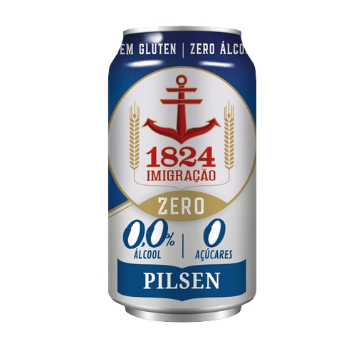 Cerveja IMIGRAÇÃO 1824 Zero Álcool e Zero Glúten 350ml