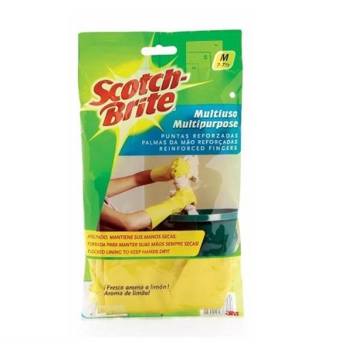 Luva Multiuso Limão Amarela Scotch-Brite M