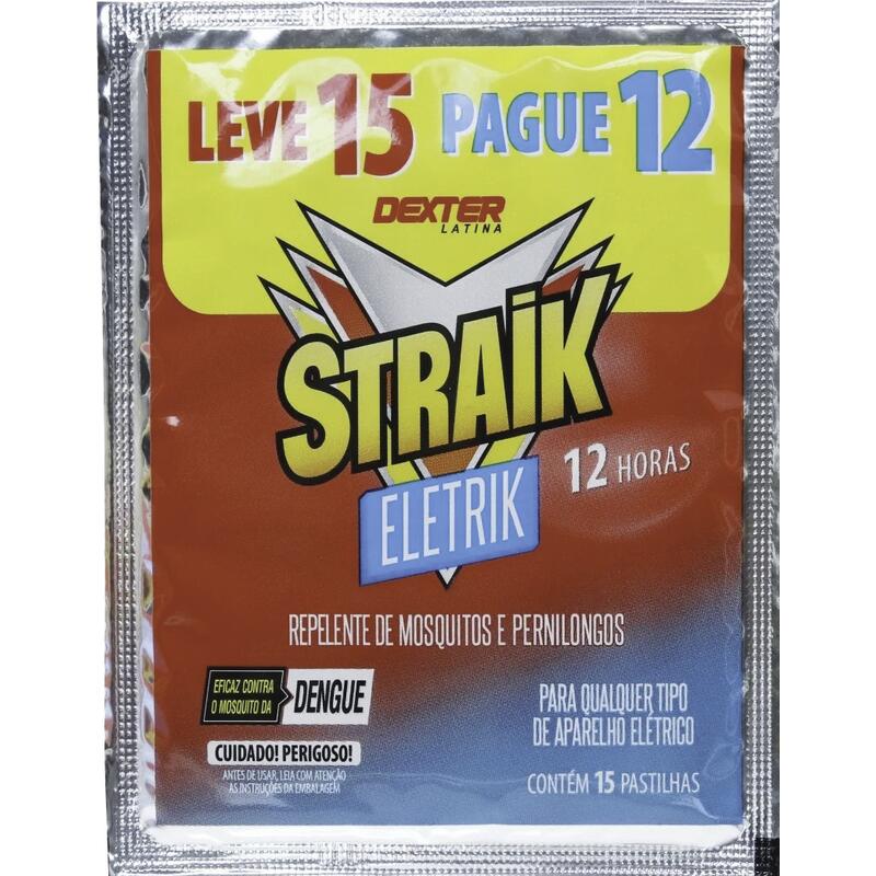 Inseticida em Pastilha Straik Eletrik 15 un