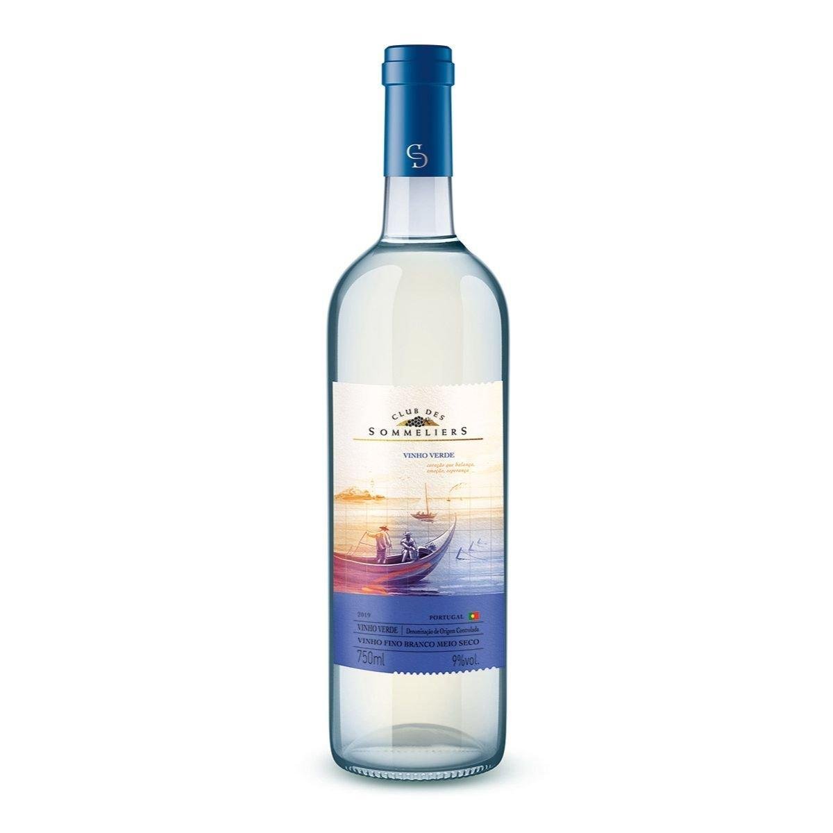 Vinho Branco Portugues Clube Des Sommeliers Vinho Verde 750ml