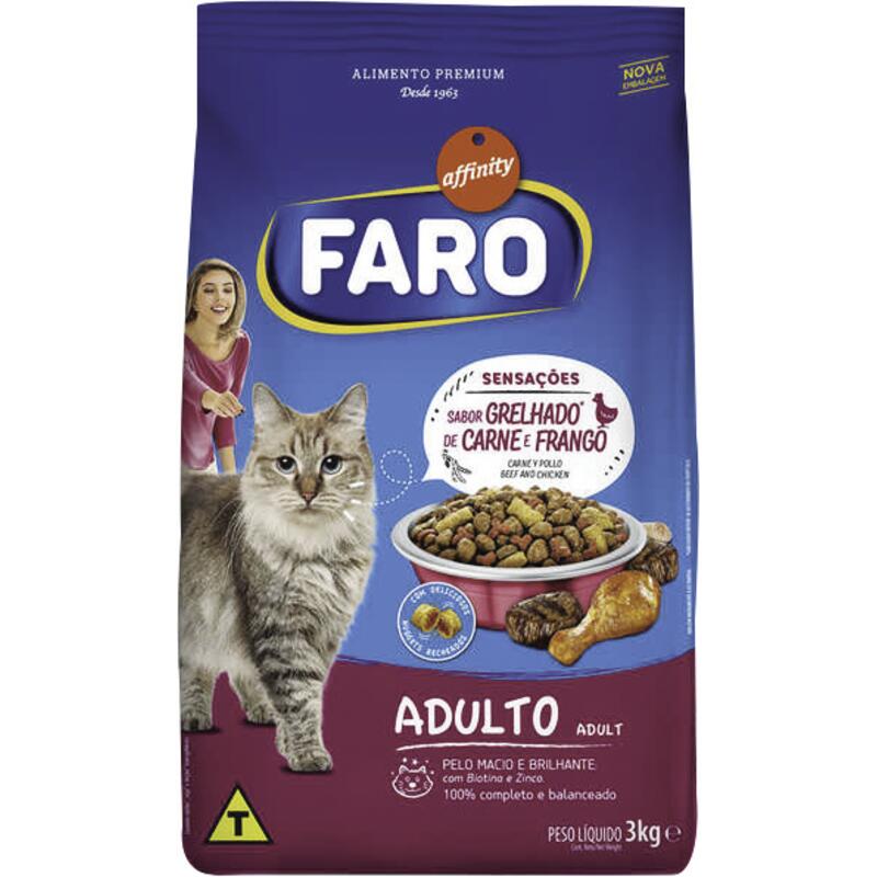 Alimento para Gatos Adultos Faro Mix de Carnes 3kg