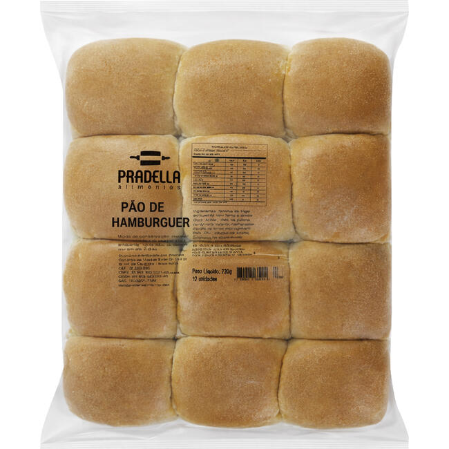 Pão de Hambúrguer Pradella 720g