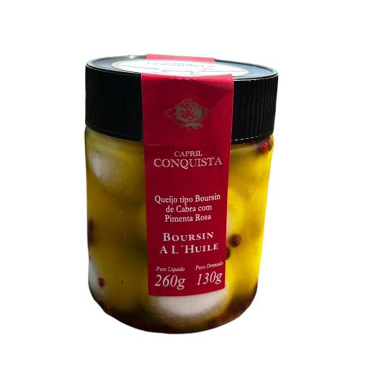 Queijo Tipo Boursin de Cabra com Pimenta Rosa 130g