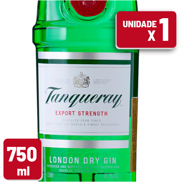 Gin Tanqueray London Dry Garrafa Vidro 750ml