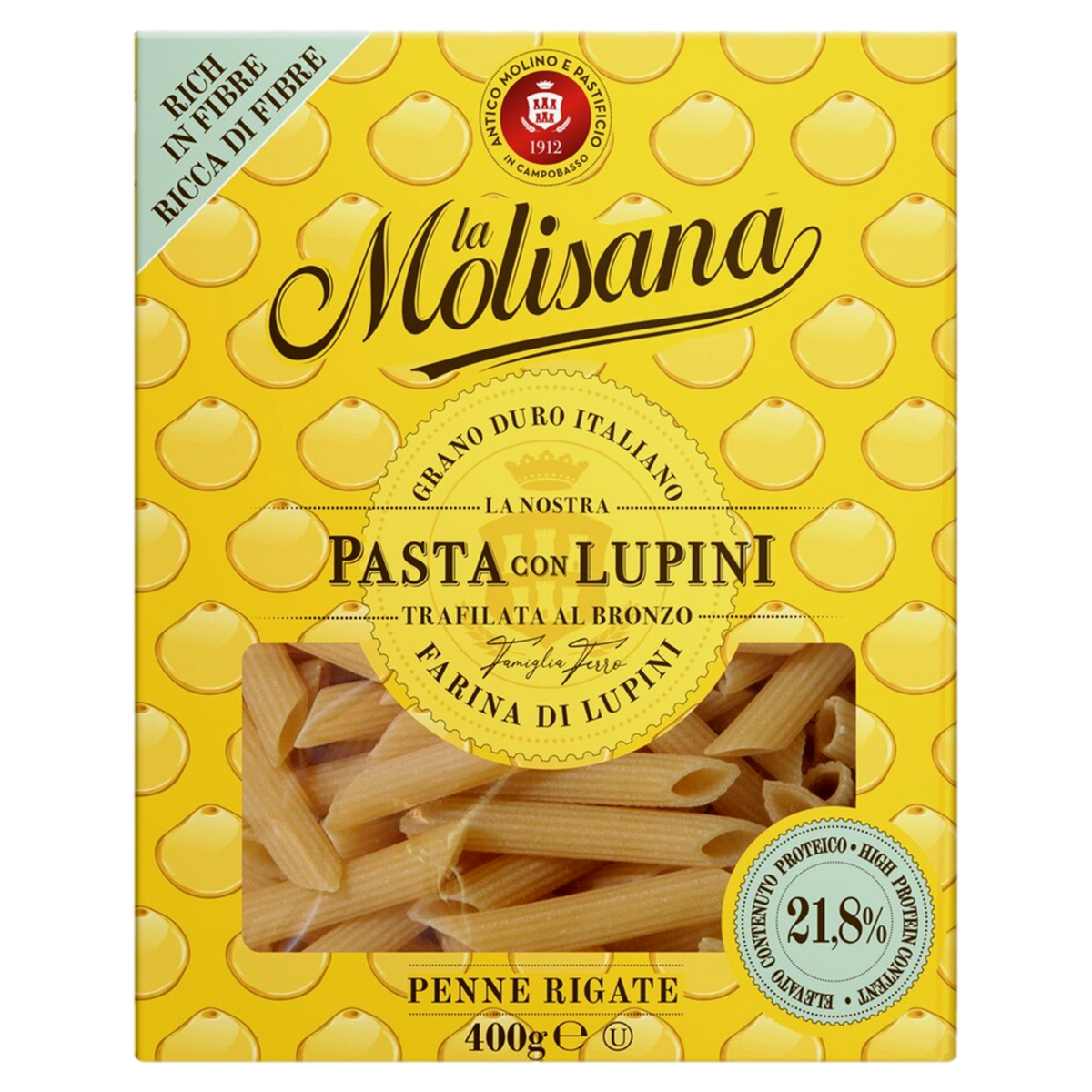 Penne Rigate High Protein Molisana 400g