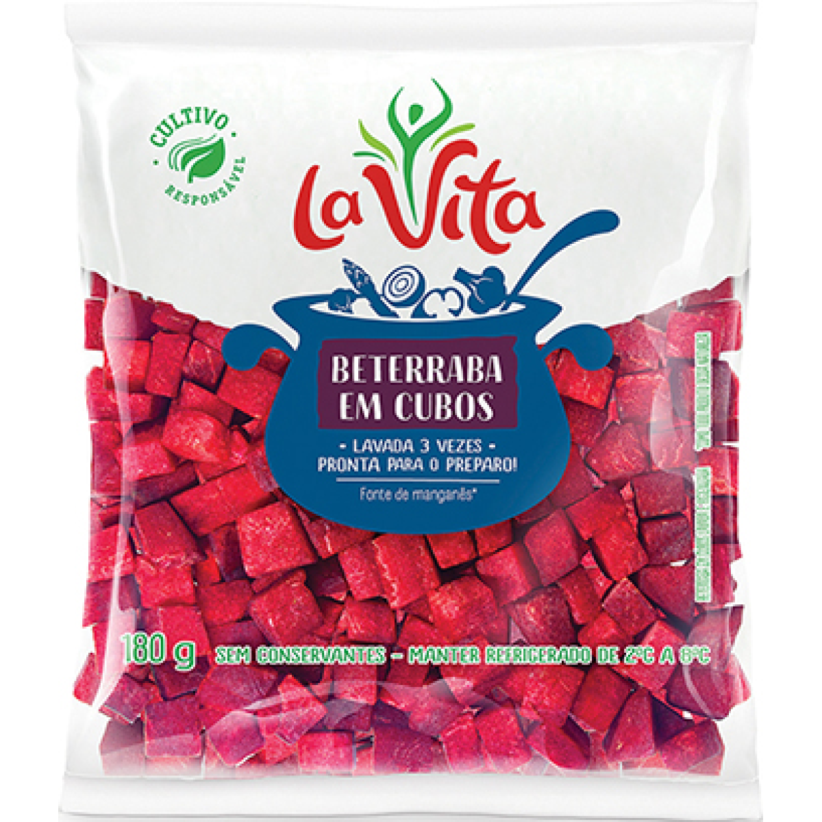 Beterraba Em Cubos 180g