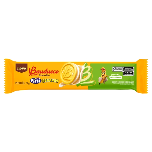 Biscoito Bauducco Fini Bananas 73g