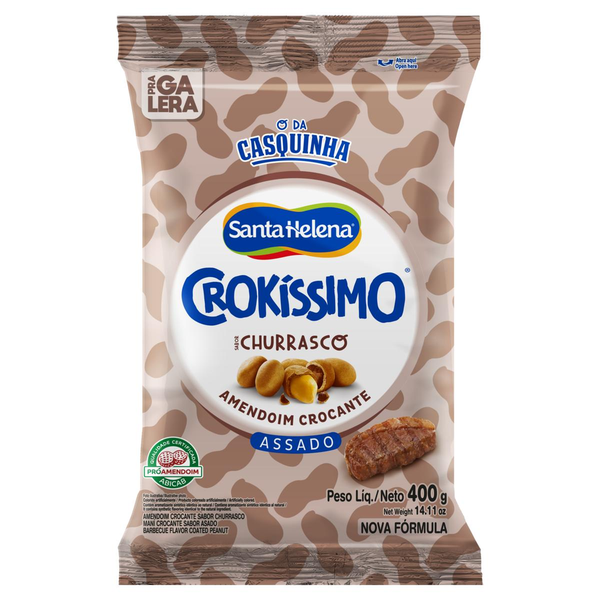 Amendoim Santa Helena 400g - Crokíssimo - Churrasco