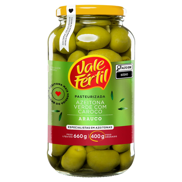 Azeitona Verde Vale Fértil 400g