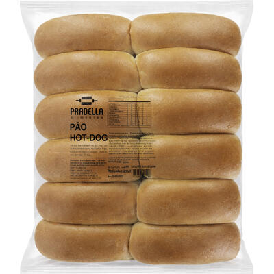 Pão de Hot Dog Pradella 720g