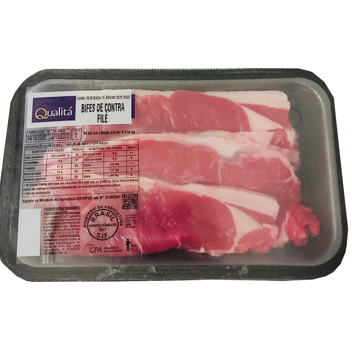 Contra Filé Bandeja 500g