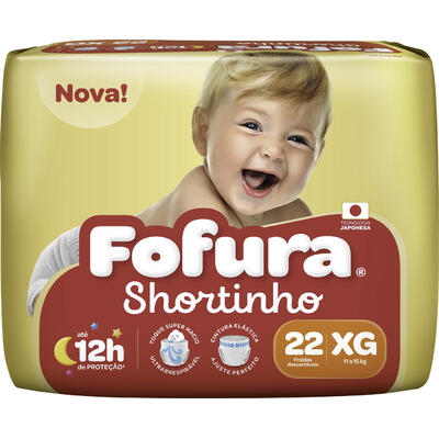 Fralda Descartável Fofura Short Mega XG 22 un