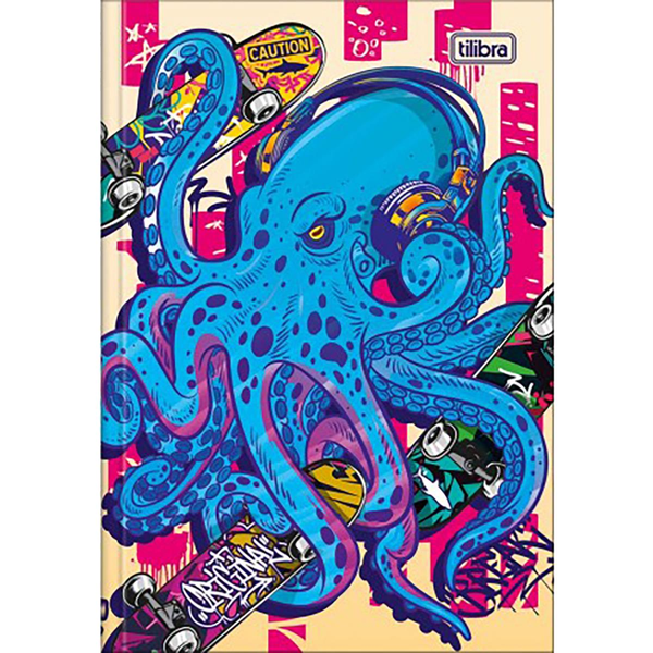 Caderno Brochura Tilibra 80 Folhas - Capa Dura - 1/4
