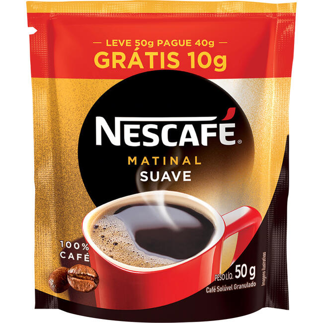 Café Solúvel Nescafé Matinal LV 50g PG 40g