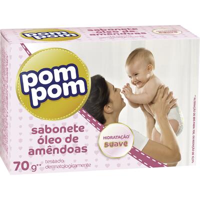 Sabonete Infantil Pom Pom Óleo de Amêndoas 70g