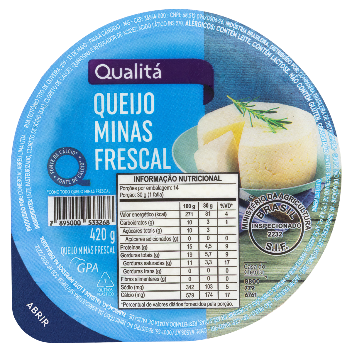 QUEIJO MINAS FRESC