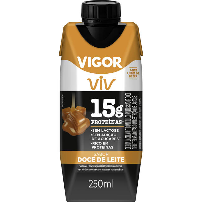 Bebida Vigor Viv Protein Doce de Leite Zero Lactose 250ml