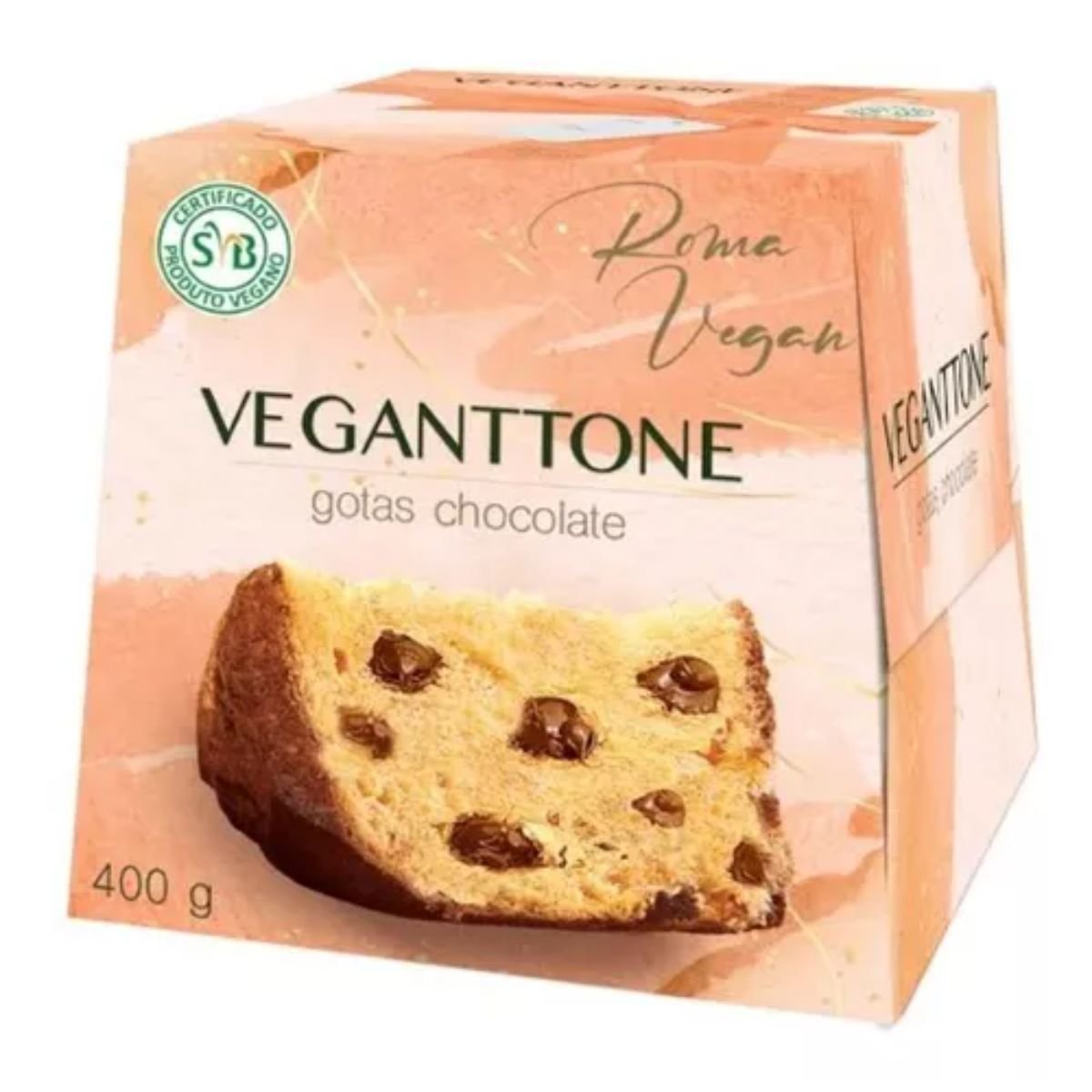 Panettone VEGANTTONE Gotas de Chocolate 400g