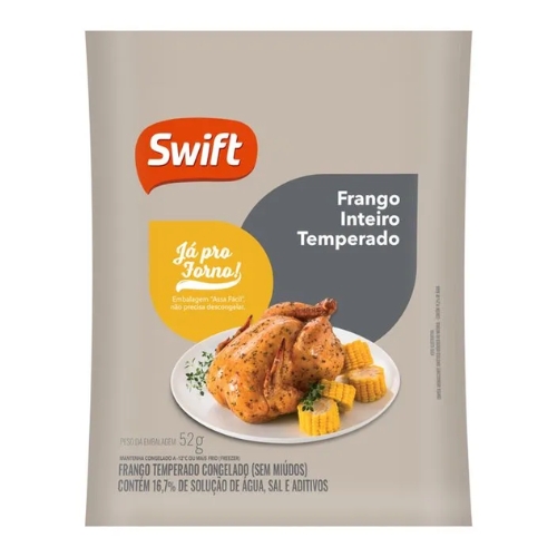 Frango Inteiro Swift Já Pro Forno Temperado - Congelado 1,6kg