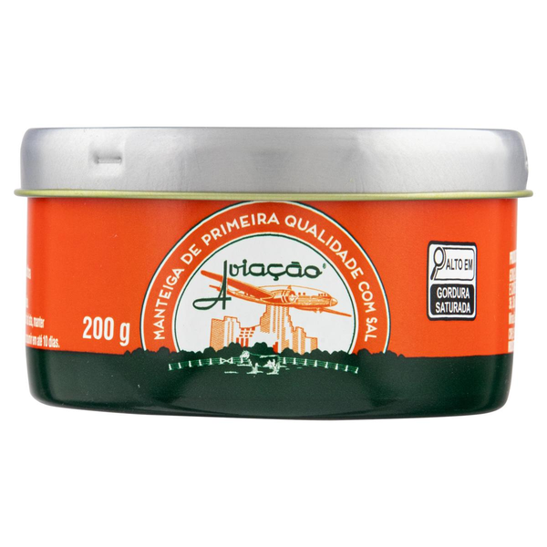 Manteiga Aviação com Sal Lata 200g