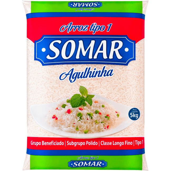 Arroz Somar Agulhinha Tipo 1 5kg