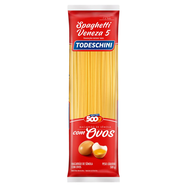 Massa com Ovos Todeschini 500g - Spaghetti Veneza