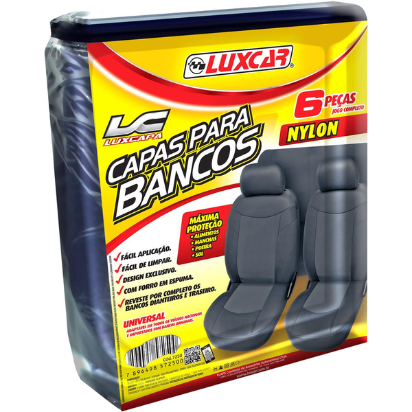 Capa para Banco Luxcar Com Nylon - Mista - Ref. 7250