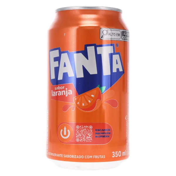Refrigerante Fanta 350ml - Tradicional - Laranja - Lata