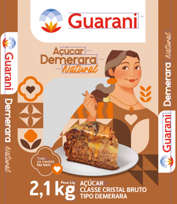 Açúcar Demerara Guarani 2,1kg