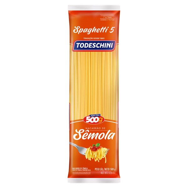 Massa de Sêmola Todeschini 500g - Espaguete