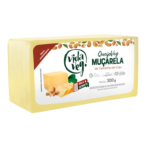 Queijo Mussarela Vegetal Vida Veg 300g