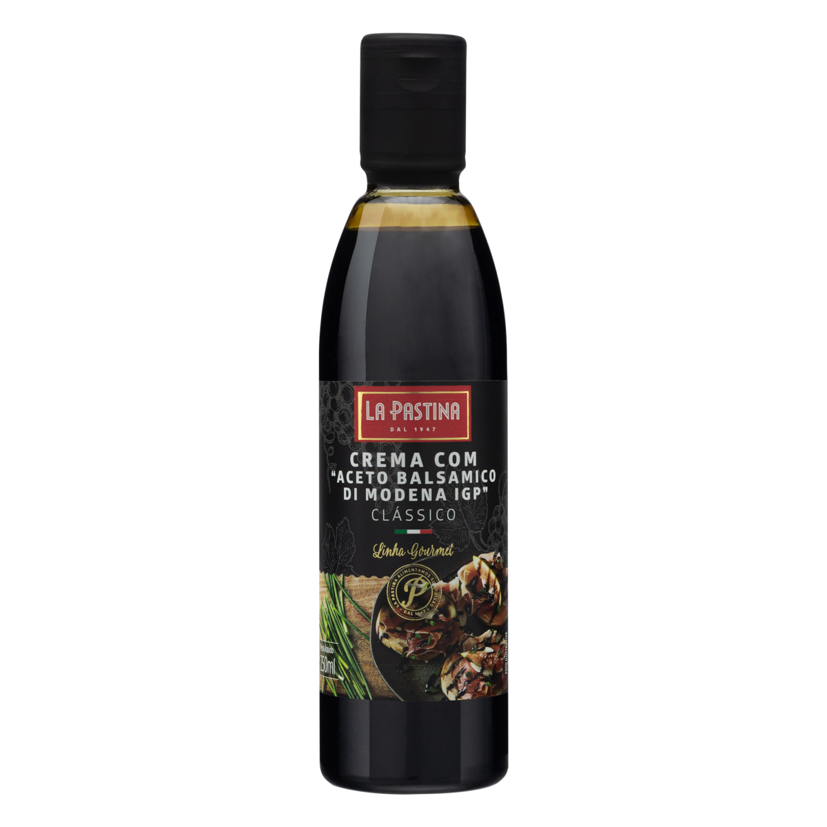 Vinagre Balsâmico Creme Clássico Modena La Pastina Gourmet Frasco 250ml