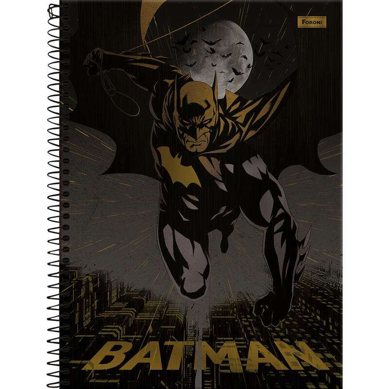 Caderno Batman Foroni 160 folhas un