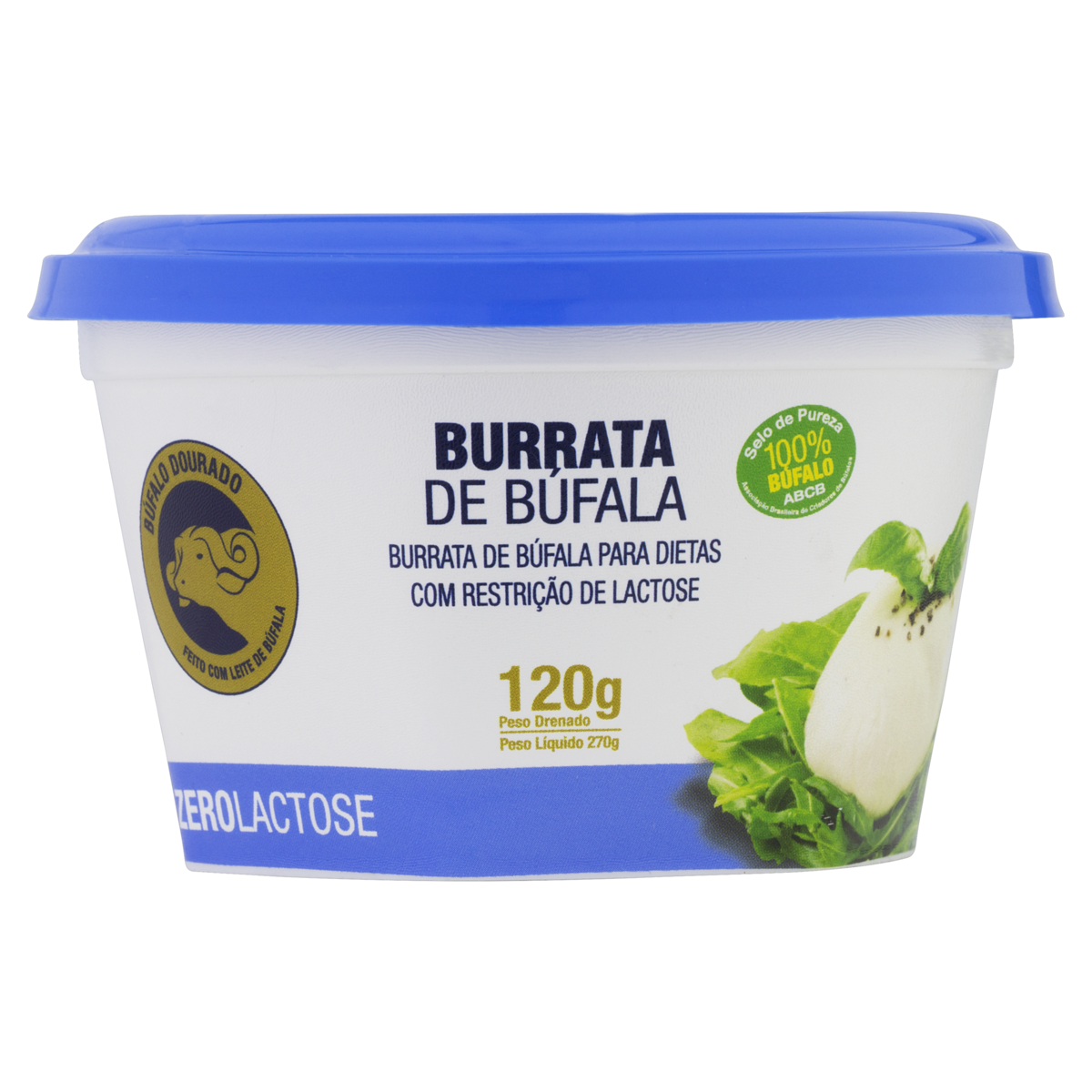 Burrata de Búfala BÚFALO DOURADO Zero Lactose 120g