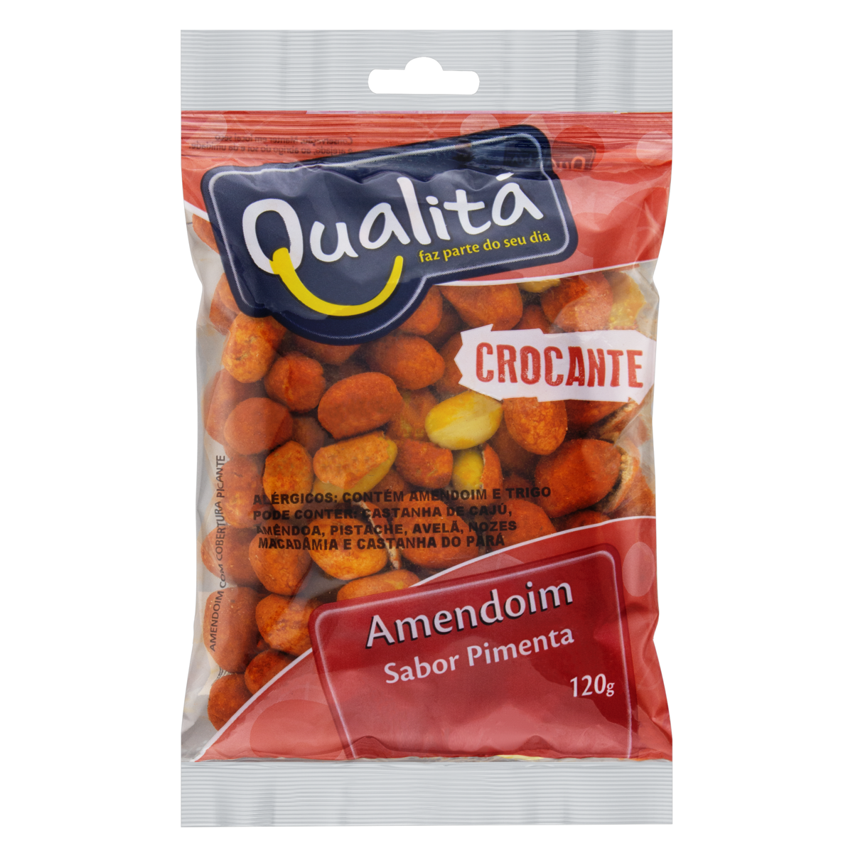 Amendoim Crocante Pimenta Qualitá Pacote 120g
