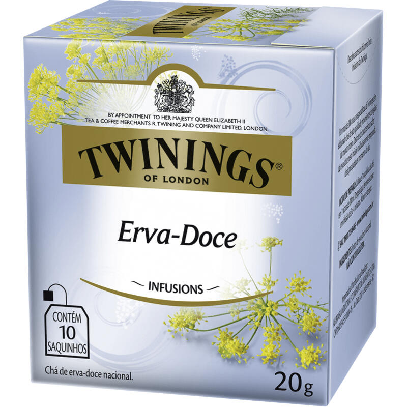 Chá TWININGS erva doce Com 10 Saquinhos 20g