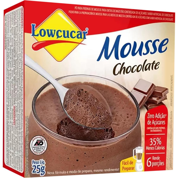 Mousse Lowçucar Zero Chocolate 25g