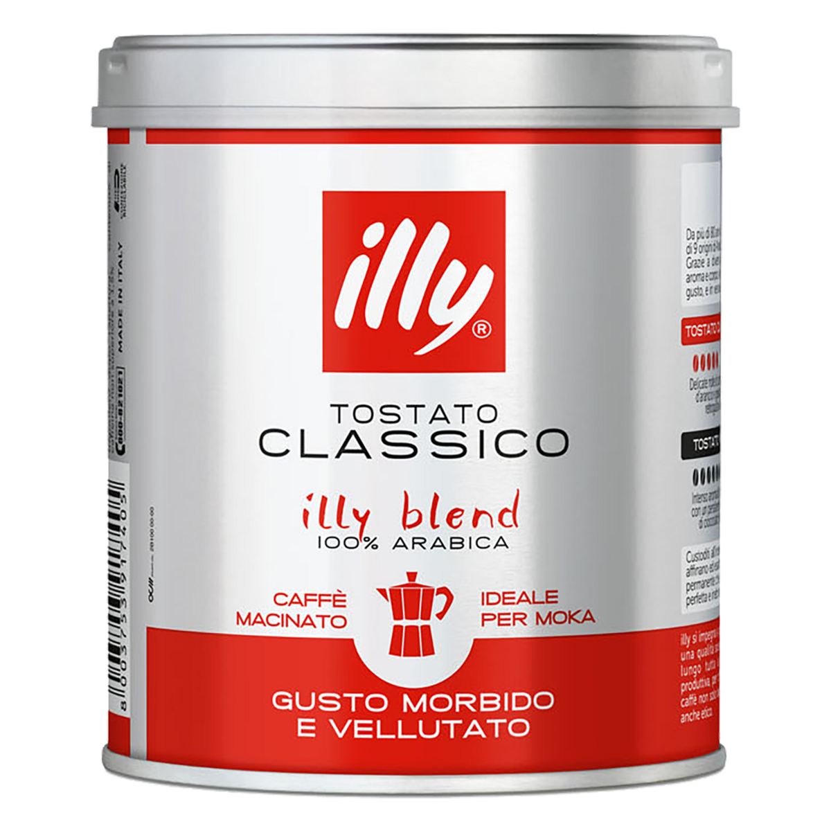 Café Torrado e Moído Clássico Illy Lata 125g